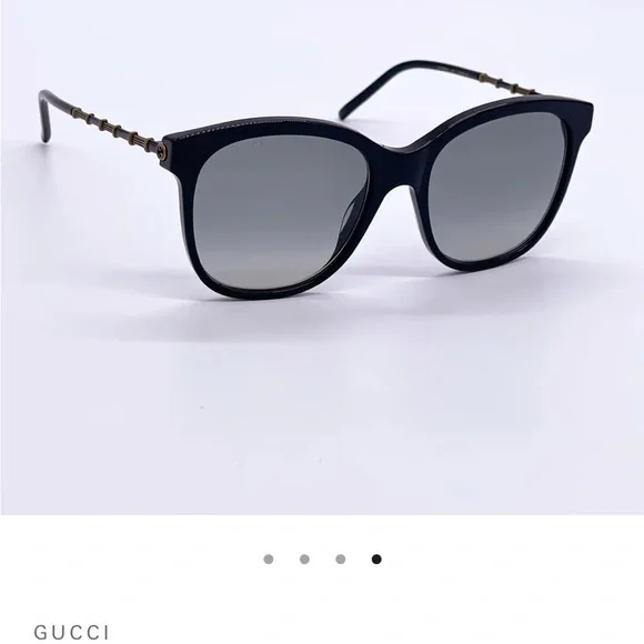 Gucci Brown authentic Sunglasses Bamboo Frame - Picture 2 of 8